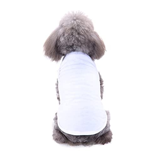 BUGUUYO Hunde T-Shirt Kurzarm Aus Polyester Einfarbig Bequem Und Leicht Sommerbekleidung Für Kleine Hunde Zum Spazieren Schlafen Für Besondere Anlässe von BUGUUYO