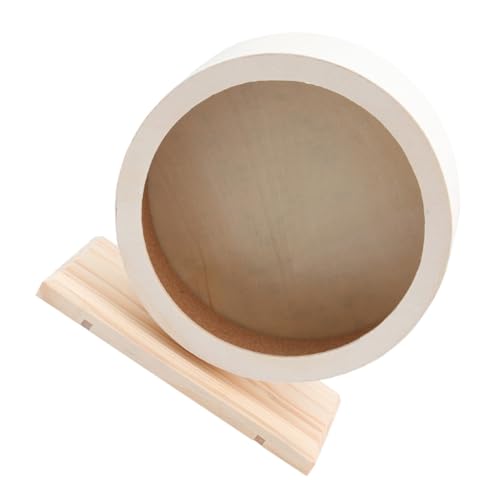 BUGUUYO Großes hölzernes Hamsterrad Untertasse Laufrad für Haustiere Spielzeug Chinchilla-Spielzeug stummes Design für nächtliches Spielen BUGUUYO Großes hölzernes Hamsterrad Untertasse Laufrad für Haustiere Spielzeug Chinchilla-Spielzeug stummes Design für nächtliches Spielen von BUGUUYO