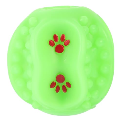 BUGUUYO Leckerli Ball Für Futterspender Für Langsames Fressen Quietschendes Großer Kauball Für Welpen Beschäftigungsspielzeug Für Kleine Und Mittlere von BUGUUYO