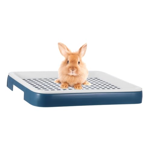 BUGUUYO Litter Pan für Kleintiere Rechteckige Toilette für Kaninchen Chinchillas Meerschweinchen und Andere Haustiere von BUGUUYO