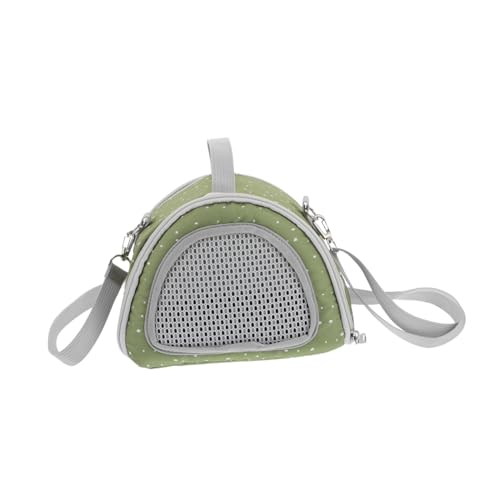BUGUUYO Little Pet Cross-Pack Haustierbedarf Atmungsaktive Hamstertrage Hamster-tüte Zum Mitnehmen Tragetuch Für Tiere Träger Für Hamster Atmungsaktive Hasentrage Polyester Olive Green von BUGUUYO