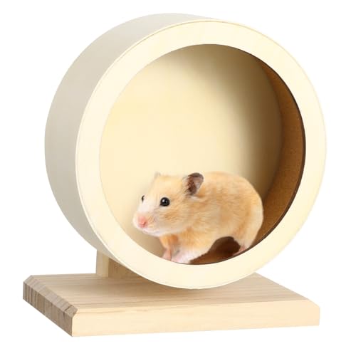 BUGUUYO Holz Laufrad Für Hamster Igel Kleine Haustiere s Robustes Trainingsspielzeug Mit Laufrad Freistehend Für Gesunde Bewegung Für Zehen Und Nägel BUGUUYO Holz Laufrad Für Hamster Igel Kleine Haustiere s Robustes Trainingsspielzeug Mit Laufrad Freistehend Für Gesunde Bewegung Für Zehen Und Nägel von BUGUUYO