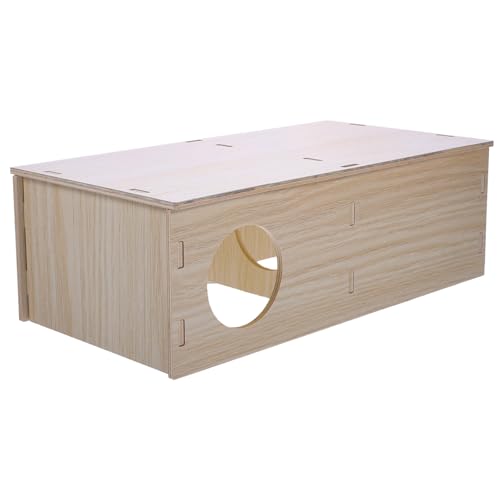 BUGUUYO Meerschweinchen Holzhaus Mehrkammer Versteckhaus Schlafhaus Dekoration Für Meerschweinchen Und Kleintiere BUGUUYO Meerschweinchen Holzhaus Mehrkammer Versteckhaus Schlafhaus Dekoration Für Meerschweinchen Und Kleintiere von BUGUUYO