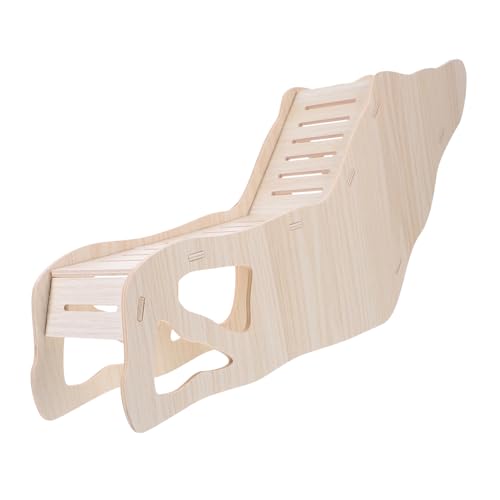 BUGUUYO Hamster Holzleiter Für Kleintiere Sichere Kletterleiter Und Versteckhaus Für Hamster Meerschweinchen Und Chinchillas Aus Natürlichem Robustem Holz Für Spiel Und Training von BUGUUYO