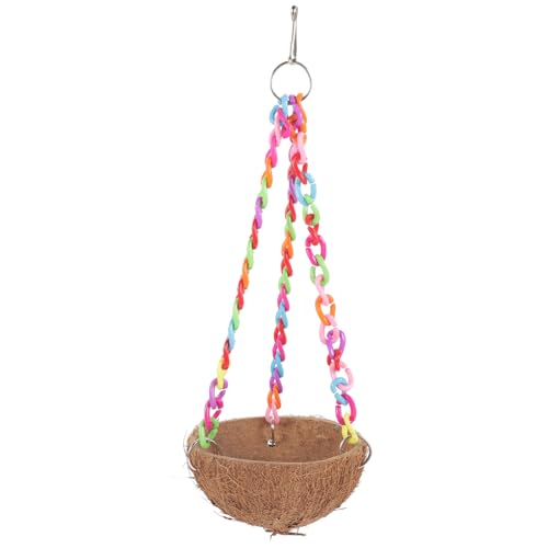 BUGUUYO Nest aus Kokosnussschalen Hamster hamsterspielzeug Papageienhängeschaukel Vogelhängeschaukel kokosschalen Sittich Nest Plüsch dekorativer Vogelkäfig Ruhendes Vogelbett BUGUUYO Nest aus Kokosnussschalen Hamster hamsterspielzeug Papageienhängeschaukel Vogelhängeschaukel kokosschalen Sittich Nest Plüsch dekorativer Vogelkäfig Ruhendes Vogelbett von BUGUUYO