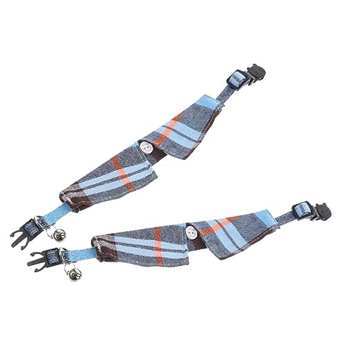 BUGUUYO Niedliches Kariertes Katzenhalsband Mit Glöckchen Verstellbar Sicher Atmungsaktiv Für Katzen Welpen Partyfreundlich von BUGUUYO