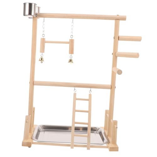 BUGUUYO Papagei Barsch Rack Holz Vogel Laufstall Leiter Feeder Tassen Sicher Für Beißen Vogel Spielzeug BUGUUYO Papagei Barsch Rack Holz Vogel Laufstall Leiter Feeder Tassen Sicher Für Beißen Vogel Spielzeug von BUGUUYO
