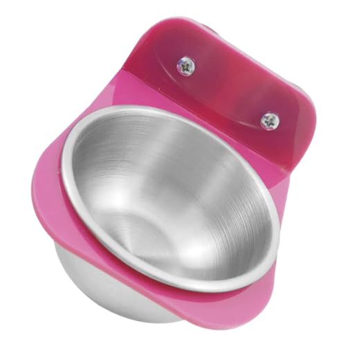 BUGUUYO Papagei Food Box Wasser Becher Vogel Vogelhäuschen Vogelfütterer Papageien-futterstation Für Haustiere Papageienwasserschale Schüssel Für Vogelkäfig Vogel Schalen Rostfreier von BUGUUYO