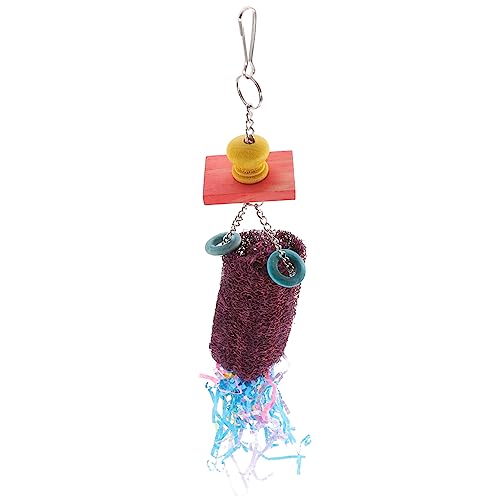 BUGUUYO Papagei-kauspielzeug Zum Aufhängen Papagei-Balance-Zug-Spielzeug Vogel-schaukel-Spielzeug Vogelspielzeug 39 cm X 9 cm von BUGUUYO