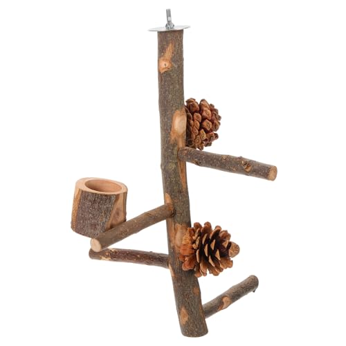 BUGUUYO Stabiler Robuster Papageien-trainingsständer Aus Holz Futternapf Für Mehrere Vögel BUGUUYO Stabiler Robuster Papageien-trainingsständer Aus Holz Futternapf Für Mehrere Vögel von BUGUUYO