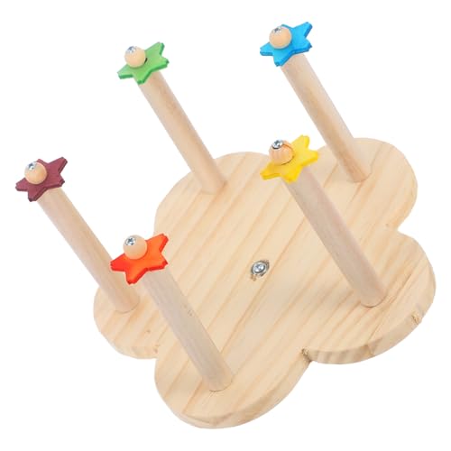 BUGUUYO Papagei Schaukel Spielzeug Vogel Sitzstange Stehen Drehbare Riesenrad Playstand Vogel Käfig Zubehör von BUGUUYO