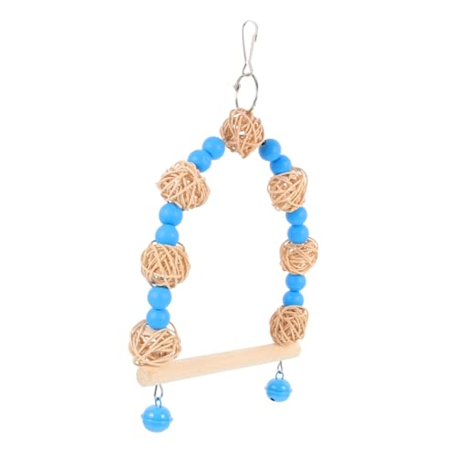 BUGUUYO Papagei Schaukel Spielzeug für Sittich Vogel Barsch Schaukel Verbessern Koordination Balance Blau Farbe BUGUUYO Papagei Schaukel Spielzeug für Sittich Vogel Barsch Schaukel Verbessern Koordination Balance Blau Farbe von BUGUUYO