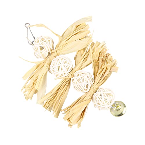 BUGUUYO Papagei Molaren Spielzeug Luffa Papagei Schaukel Rattan Glocke Hängen Vogel Spielzeug Käfig Garten Zubehör BUGUUYO Papagei Molaren Spielzeug Luffa Papagei Schaukel Rattan Glocke Hängen Vogel Spielzeug Käfig Garten Zubehör von BUGUUYO