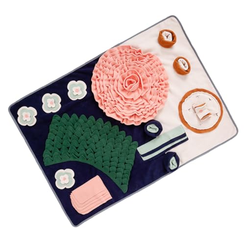 BUGUUYO Pet Sniffing Pad Schnüffelmatte für Hunde Hunde-Anreicherungsmatte Interactive Dog Toys Dog chew Toy Kissen für langsame Fütterung Futtermatte für Hunde Polarfleece BUGUUYO Pet Sniffing Pad Schnüffelmatte für Hunde Hunde-Anreicherungsmatte Interactive Dog Toys Dog chew Toy Kissen für langsame Fütterung Futtermatte für Hunde Polarfleece von BUGUUYO