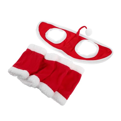 BUGUUYO Pferde-kostüm Weihnachts-Hut und Beinschützern Komfortabel Bewegungsfrei Festlich für Party und Parade Geeignet als Holiday Horse Costume Accessories von BUGUUYO