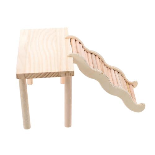 BUGUUYO Plattform für Hamster Haustier-Hamster, der Strickleiter klettert Hamster Holzleiter Rattenspielzeug für Hausratten Plattformen für Hamster Hamsterstand hölzern von BUGUUYO