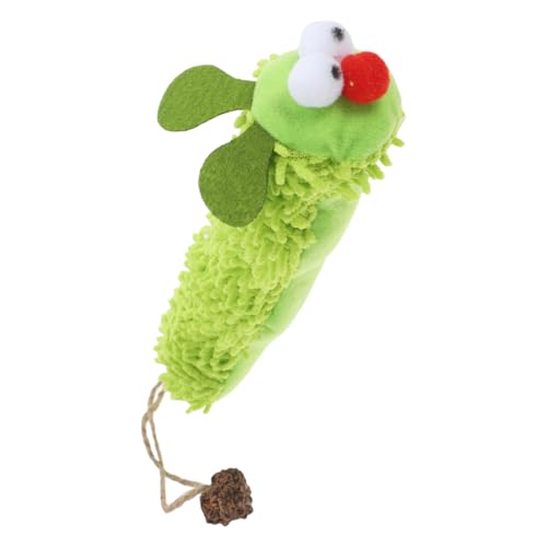 BUGUUYO Plüschkatzenspielzeug Katzenminze-plüschraupe Pickle- Für Katzen Crinkle-katzenminze- Flauschiges Raupenspielzeug Plüschkatzen-kickerspielzeug Light Green BUGUUYO Plüschkatzenspielzeug Katzenminze-plüschraupe Pickle- Für Katzen Crinkle-katzenminze- Flauschiges Raupenspielzeug Plüschkatzen-kickerspielzeug Light Green von BUGUUYO