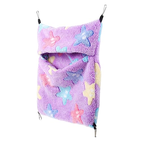 BUGUUYO Plüschschlafsack Hamster Hängend Hängematte Für Haustiere Hängematte Für Kleine Tiere Haustier Hängematten Haustierhängematte Kleintierhängematte Violett Pp Baumwolle BUGUUYO Plüschschlafsack Hamster Hängend Hängematte Für Haustiere Hängematte Für Kleine Tiere Haustier Hängematten Haustierhängematte Kleintierhängematte Violett Pp Baumwolle von BUGUUYO