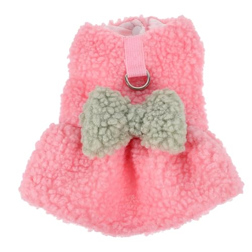 BUGUUYO Hundepullover Für Winter Dicke Warme Und Bequeme Hundebekleidung Mit Modischem Schleifenmuster Für Kleine Hunde Für von BUGUUYO