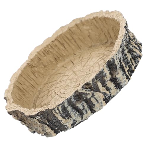 BUGUUYO Reptilien Futter Wasserschale aus Robustem Material Naturnahes Design als Terrarium Deko Geeignet für Schildkröten Eidechsen Geckos und Kleine Reptilien BUGUUYO Reptilien Futter Wasserschale aus Robustem Material Naturnahes Design als Terrarium Deko Geeignet für Schildkröten Eidechsen Geckos und Kleine Reptilien von BUGUUYO