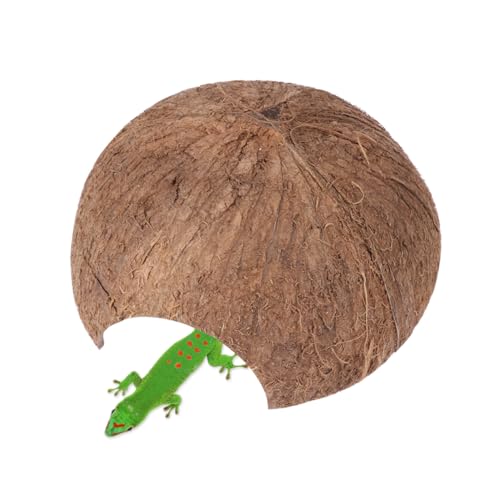 BUGUUYO Einsiedlerkrebs-reptilienhöhle Kokosnussschalen-Tunnel Versteck Sicheres Und Bequemes Bett Für Eidechsen BUGUUYO Einsiedlerkrebs-reptilienhöhle Kokosnussschalen-Tunnel Versteck Sicheres Und Bequemes Bett Für Eidechsen von BUGUUYO