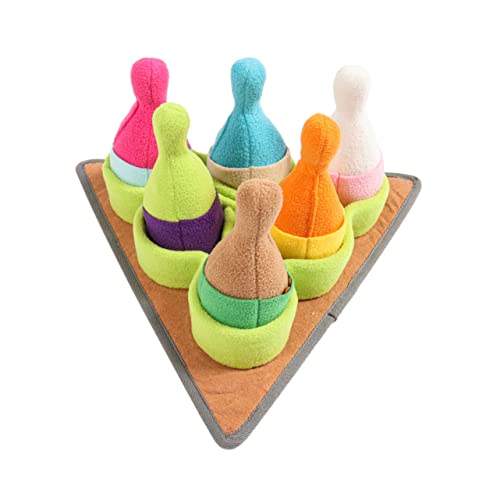 BUGUUYO Haustier-trainingsmatte Quietschendes Bowlingspielzeug Schnüffelpad Für Hunde Interaktives Fütterungsspielzeug von BUGUUYO