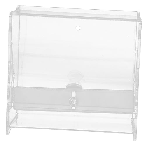 BUGUUYO Rutin Hühnerfutterbehälter Transparenter Automatischer Futterspender Mehrzweck Geflügelfuttermittelbox Für Hühner Und Andere Kleintiere Kleine von BUGUUYO
