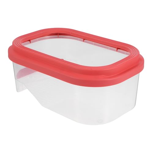 BUGUUYO Schildkrötenpanzer mit Trocknungstisch Aquarium für schildkröten DIY Turtle Tank großes Schildkrötenbecken Schildkrötenwanne Aquariumbecken für Reptilien Schildkrötenhöhle Abs Rosa von BUGUUYO