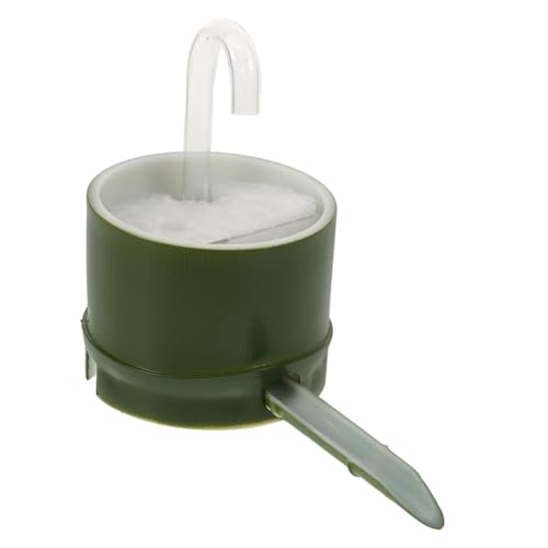 BUGUUYO Wasser Pumpe Simulierter Bambusrohrfilter & Wasserfalldekoration Tischwasserbrunnen Für Innen & Außen Kleine Aquarium Wasserbrunnen Aquarium Zubehör Naturgetreue Optik Aquariumpumpe von BUGUUYO
