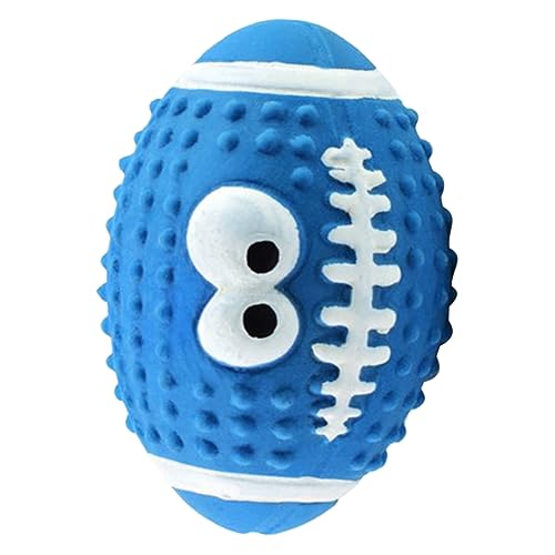 BUGUUYO Kauspielzeug Für Hunde Interaktiv Quietschend Aus Latex Fußball Rugby Haustierspielzeug Für Mittelgroße Und Große Hunde BUGUUYO Kauspielzeug Für Hunde Interaktiv Quietschend Aus Latex Fußball Rugby Haustierspielzeug Für Mittelgroße Und Große Hunde von BUGUUYO