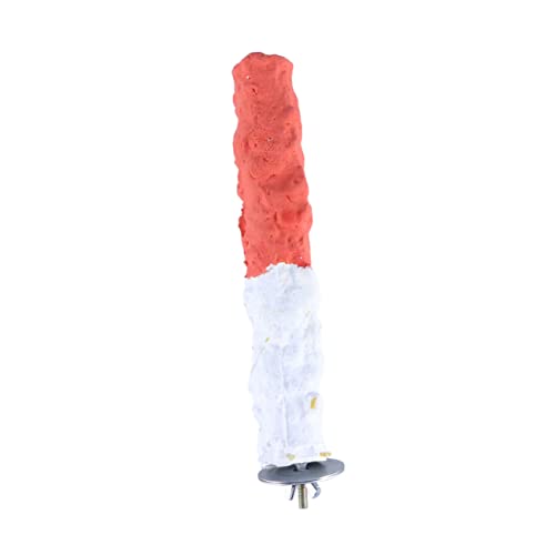 BUGUUYO Sitzstange Für Vögel Papagei Sitzstange Sepiaschale Essbares Spielzeug Für Haustier Papageien Spaß Aktivität Pole von BUGUUYO