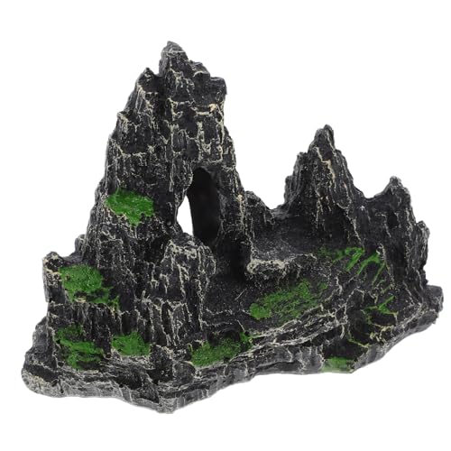 BUGUUYO Fisch Tank Berg Ornament Aquarium Landschaft Steingarten Fisch Verstecken Höhle Für Süßwasser Tanks von BUGUUYO