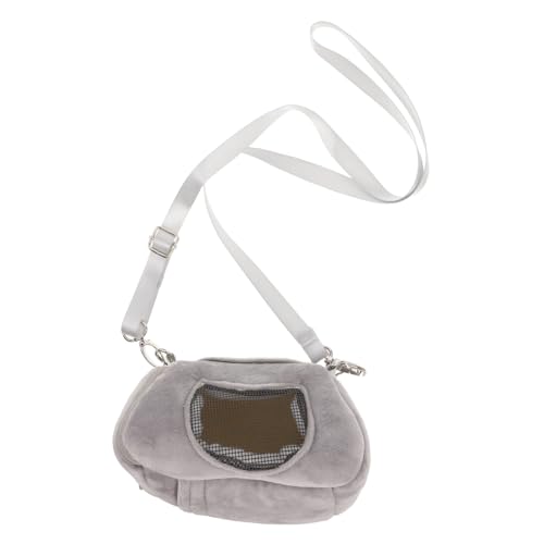 BUGUUYO Tasche für Haustiere Kleiner Hamsterträgertasche Hamster Outdoor Transportbox Kleiner Kaninchenträger kleine Haustiertasche Tragetasche für Kleintiere Haustüte Diamantvlies Grau BUGUUYO Tasche für Haustiere Kleiner Hamsterträgertasche Hamster Outdoor Transportbox Kleiner Kaninchenträger kleine Haustiertasche Tragetasche für Kleintiere Haustüte Diamantvlies Grau von BUGUUYO
