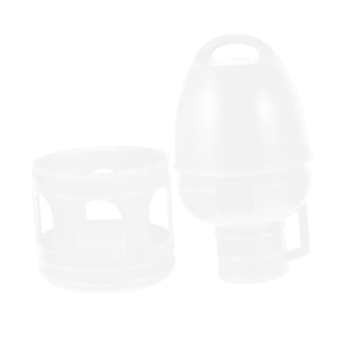 BUGUUYO Taube Trinkflasche Taubenfutter Futterspender Taube Zubehör Küken Taubenwasserkessel Wachtel Tragbar Vogelhäuschen Für Tauben Bausatz Tauben-trinktopf Container Tränke Weiß Plastik von BUGUUYO