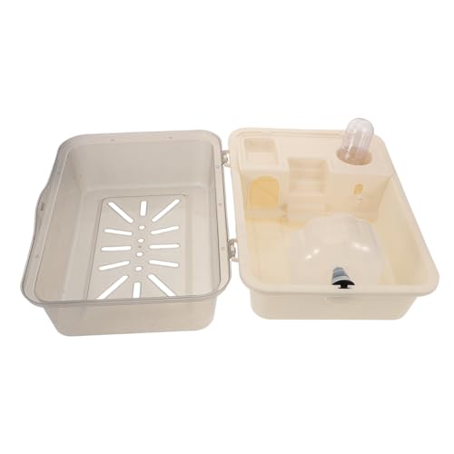 BUGUUYO Plastikhämmerschloss Mit Wasserflasche Tragbarer Transportkäfig Für Kleintiere Auslaufkäfig Für Meerschweinchen Zwerghamster Frettchen Chinchillas Igel Maus Reisetasche Für BUGUUYO Plastikhämmerschloss Mit Wasserflasche Tragbarer Transportkäfig Für Kleintiere Auslaufkäfig Für Meerschweinchen Zwerghamster Frettchen Chinchillas Igel Maus Reisetasche Für von BUGUUYO