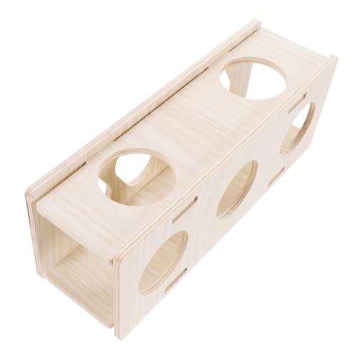 BUGUUYO Unterhaltungs-holzversteck-Tunnel Für Hamster Und Meerschweinchen Versteck-lebensräume Und Spielhaus Haustierspielzeug von BUGUUYO