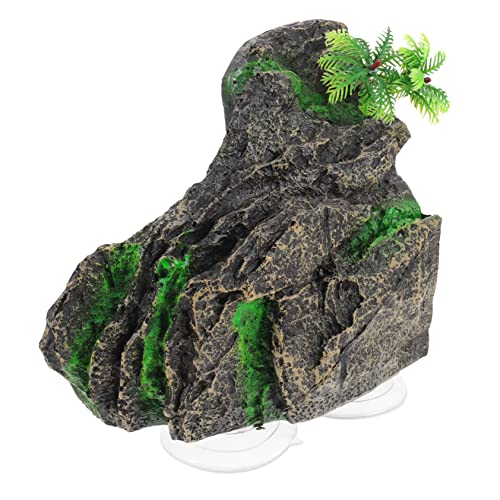 BUGUUYO Reptilien-Aquarium- Sonnenplattform Für Schildkröten Und Landschildkröten Harz-sonnenrampe Für Schildkröten 2-in-1 Harz-sonnenplattform Für Schildkröten von BUGUUYO
