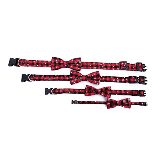 BUGUUYO Hundehalsband Mit Schneeflocken-weihnachtsmuster Für Hunde Und Verstellbares Nylon- Personalisiert s Strapazierfähig Für Langzeitgebrauch von BUGUUYO