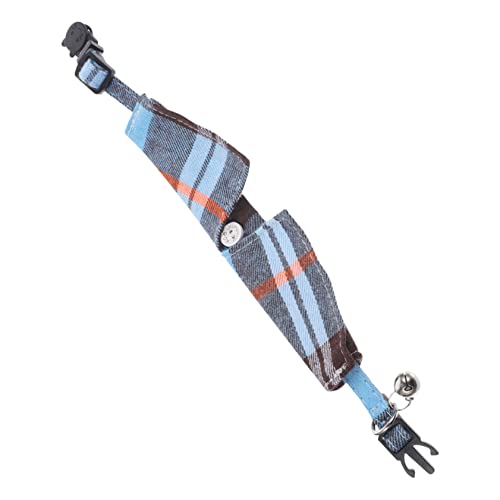 BUGUUYO Verstellbares Katzenhalsband Dekoratives Kätzchenhalsband Mit Glöckchen Bequemes Haustierhalsband Hautfreundlich Leicht Seekariert BUGUUYO Verstellbares Katzenhalsband Dekoratives Kätzchenhalsband Mit Glöckchen Bequemes Haustierhalsband Hautfreundlich Leicht Seekariert von BUGUUYO