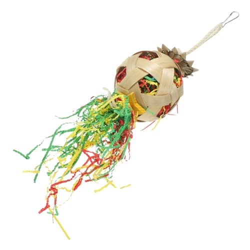BUGUUYO Hängendes Kau-Spielzeug Für Papageien Bunter Kauspielzeug-Ball Für Vögel Für Käfige Sicher Langlebig Und Vielseitig Fördert Spiel Und Bewegung Für Kleine Vögel BUGUUYO Hängendes Kau-Spielzeug Für Papageien Bunter Kauspielzeug-Ball Für Vögel Für Käfige Sicher Langlebig Und Vielseitig Fördert Spiel Und Bewegung Für Kleine Vögel von BUGUUYO