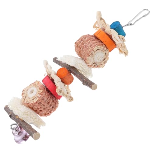BUGUUYO Vogelspielzeug Für Papageien Holzspielzeug Mit Kiefernnadel Kletter Und Kaumöglichkeiten Für Vögel Für Käfige Und Spielplätze Hält Haustiere Und Unterhaltsam BUGUUYO Vogelspielzeug Für Papageien Holzspielzeug Mit Kiefernnadel Kletter Und Kaumöglichkeiten Für Vögel Für Käfige Und Spielplätze Hält Haustiere Und Unterhaltsam von BUGUUYO