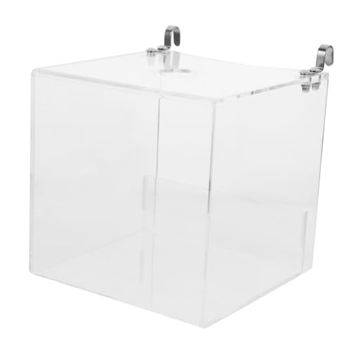 BUGUUYO Duschbad Papageien Badewanne Acryl Vogelbad Würfel Futterbox Stabil Bequem für Papageien Nymphensittiche BUGUUYO Duschbad Papageien Badewanne Acryl Vogelbad Würfel Futterbox Stabil Bequem für Papageien Nymphensittiche von BUGUUYO