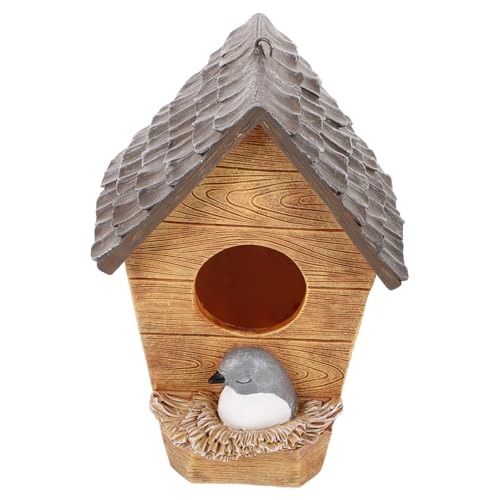 BUGUUYO Vogelhäuschen-Set für den Außenbereich Vogelnest aus Kunstharz Heimdekoration Vogelhäuschen für den Gartenhof BUGUUYO Vogelhäuschen-Set für den Außenbereich Vogelnest aus Kunstharz Heimdekoration Vogelhäuschen für den Gartenhof von BUGUUYO
