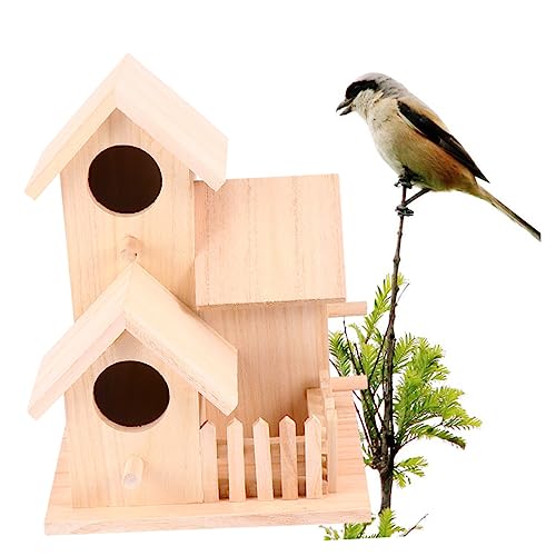 BUGUUYO Vogelnest vogelhaus Bird House Bett Zeder klein Vogelhäuser im Freien großes Vogelnest Vögel Zubehör Vogelnest aus Holz Hölzern von BUGUUYO