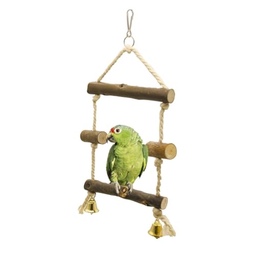 BUGUUYO Vogel Spielzeug Aus Naturholz Für Papageien Kletter Und Schaukelspielzeug Für Sittiche Und Kleine Vögel Leicht Im Käfig Zu Installieren Fördert Bewegung Und Koordination BUGUUYO Vogel Spielzeug Aus Naturholz Für Papageien Kletter Und Schaukelspielzeug Für Sittiche Und Kleine Vögel Leicht Im Käfig Zu Installieren Fördert Bewegung Und Koordination von BUGUUYO