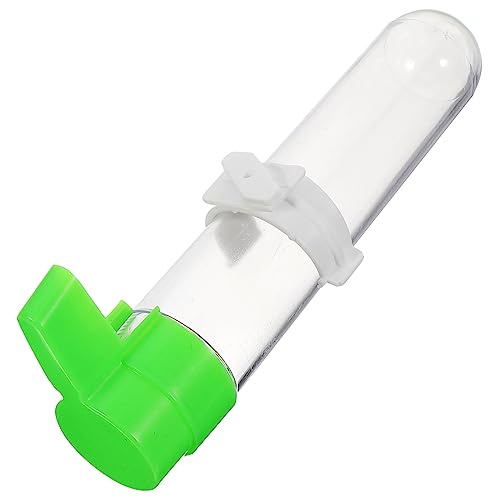 BUGUUYO Vogeltrinker Vogelhäuschen Vogelbrunnen Vogelkäfig Hirse Long-Tail-Feeder Pole Abs vogelfutterspender vogelfutterhäuschen Wasserspender Vogel-Wasser-Futterkäfig Plastik Light Green von BUGUUYO