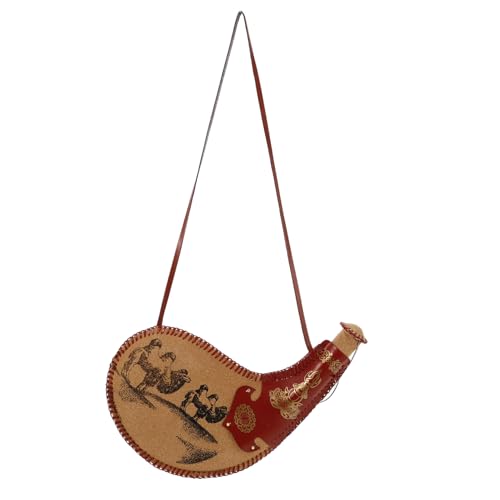 BUGUUYO Wassertasche aus Traditionelle Tasche im Vintage Stil Tragbare Weintasche für Outdoor Aktivitäten und Auslaufsicher für Wein Bier und Wasser von BUGUUYO