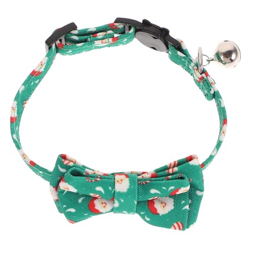 BUGUUYO Kätzchenhalsbänder Weihnachts Katzen Halsband Weihnachtskätzchenhalsbänder Tuch Die Katze Katzenkreis Welpe Fliege von BUGUUYO