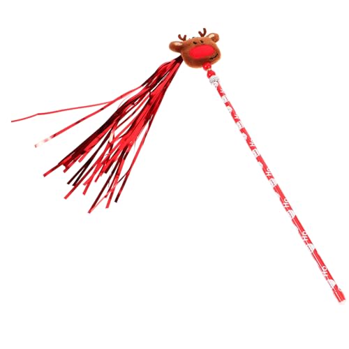 BUGUUYO Weihnachtskatzen-Teaser Katzensachen Plüsch Weihnachtskatzenspielzeug federnd Tiermodell-Katzen-Angelspielzeug Streichelstab für Katzen Neckereistab für Katze für Katzen BUGUUYO Weihnachtskatzen-Teaser Katzensachen Plüsch Weihnachtskatzenspielzeug federnd Tiermodell-Katzen-Angelspielzeug Streichelstab für Katzen Neckereistab für Katze für Katzen von BUGUUYO
