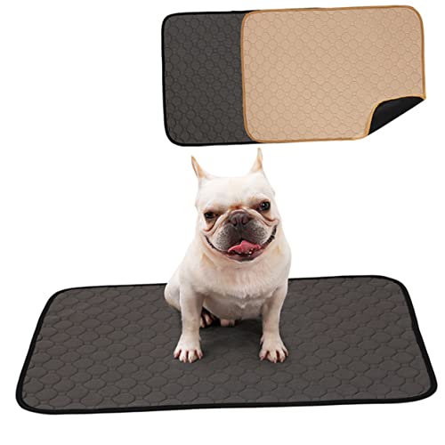 BUGUUYO Waschbare Trainingsunterlagen Für Hunde Und Katzen wasserdichte Wiederverwendbare -Pads Für Welpen rutschfeste Haustier-unterlage Beige von BUGUUYO
